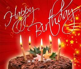candle light on birthday 