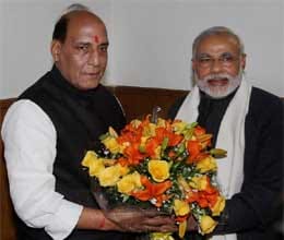 modi and rajnath discuss 2014 lok sabha polls