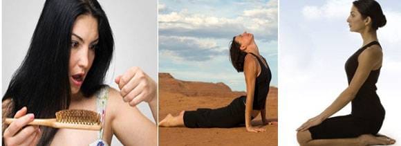 yoga asanas for controlling hair fall