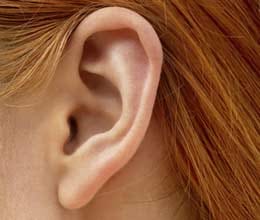 here determine age to touch ear