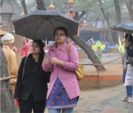 rain snow bring chill back in north India