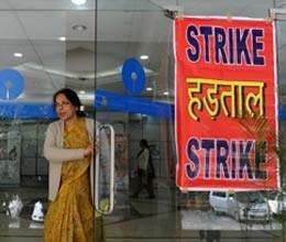 strike affected badly on banking business