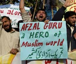 hanging afzal protest in pakistan