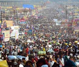 mauni amavasya bathing today; 3 crore devotees expected