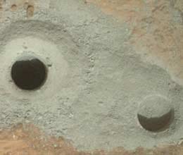 curiosity mars rover drills deep