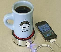 Now, charge your phone with coffee and beer
