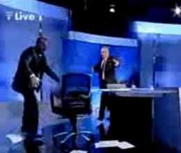 live tv show became stage of fighting in lebnon