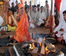atmosphere weeds in MahaKumbh 