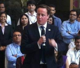british pm david cameron arrives on three day india visit