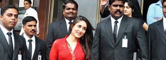 kareena kapoor injured while shooting  action scene