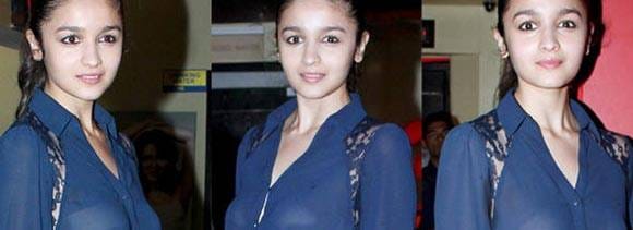 alia bhatt in transparent dress at 'murder 3' Screening