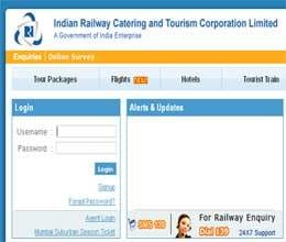 irctc website offers clothes and shoes