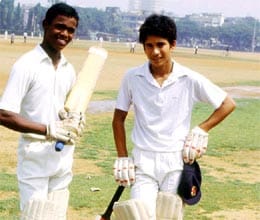 mssa burnt sachin and kambli first batting record