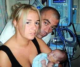 tow month old baby  dies after his father infects him with the cold sore virus