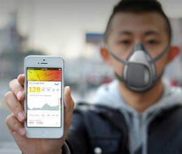smart mask will give news of pollution 