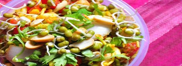 sprouted bhel chat