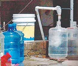 'mineral' business, but water is dirty