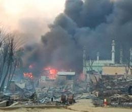 muslims buddhist riot in burma emergency declared