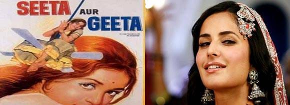 katrina's double role in remake of seeta aur geeta