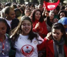 topless photo of worker disputes in tunisia