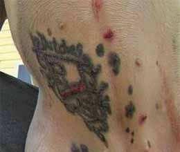Army veteran tattooing his dog and post on facebook