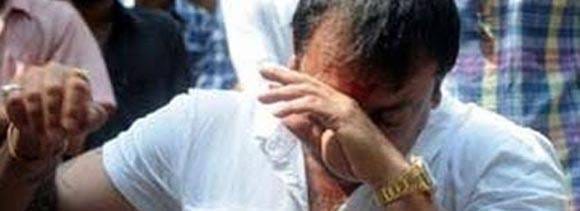 sanjay dutt get emotional with 'policegiri' film unit