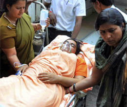 pragya thakur's health deteriorated, hospitalized