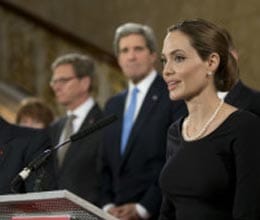 angelina jolie pledge action on rape as weapon of war