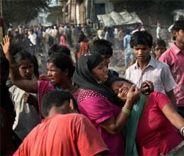 two children charred to death in fire at bawana slum