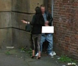 google street view catch nudity on roadside