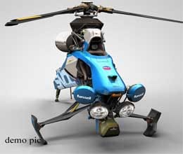 One student made one seater helicopter