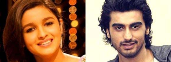 arjun kapoor and alia at iim ahmedabad for 2 states
