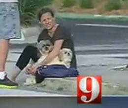 woman said she is god and torch her car