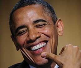 when barack obama made ??fun of himself