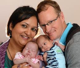 two of the babies are born eight days after the first