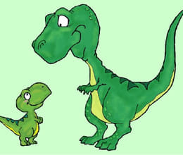 dinosaur dads liked to play with their children 