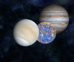 see jupiter, mercury & venus