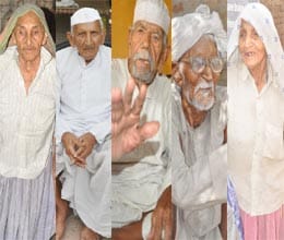 more than 10 people in sarurpur village is over 100 years old