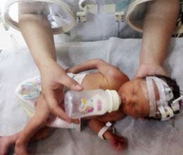 Infant's fall in pipe probed