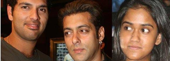 know about salman Khan's sister and yuvraj Singh's friend in a catfight
