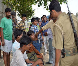 6 boys were thrown by military 