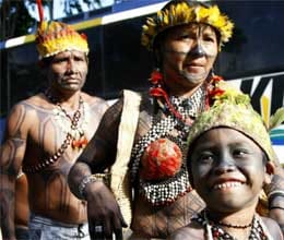 tribals use facebook in brazil