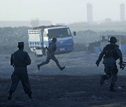 taliban fighters attack building near kabul airport