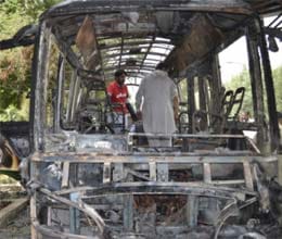 girls bus attacked, 11 killed