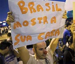 brazil leaders to meet as protests violence grow