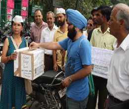 Food packets sent to disaster victims