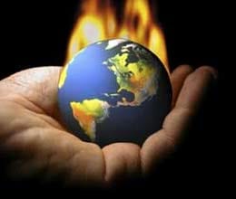 Earth's temp rise rate equals heat from 4 atom bombs/sec