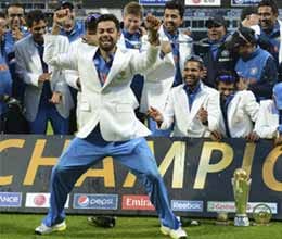 team india celebrate whole night after clinch ct 2013