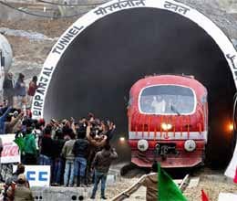 train ran under country's longest train tunnel 