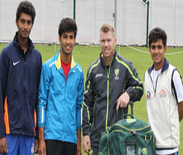 3 young indian talent practice with watson, warner